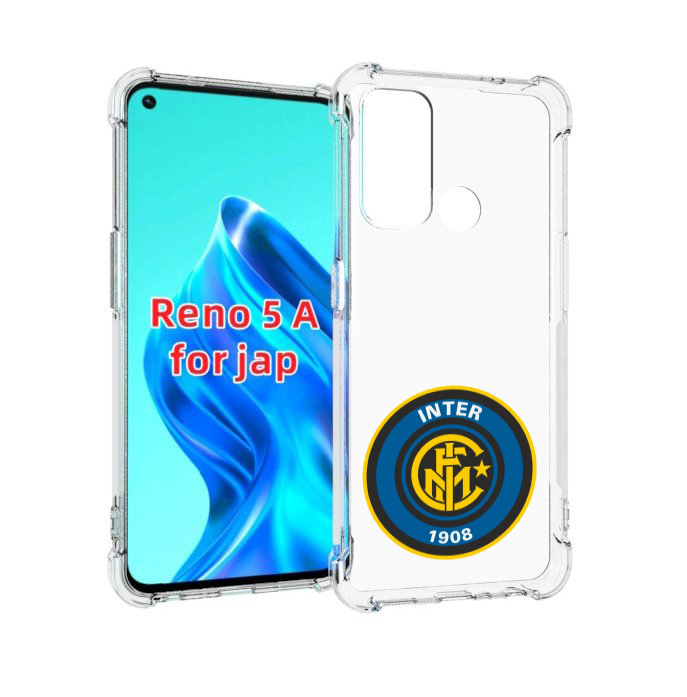 

Чехол MyPads фк интер мужской для Oppo Reno 5A, Прозрачный, Tocco