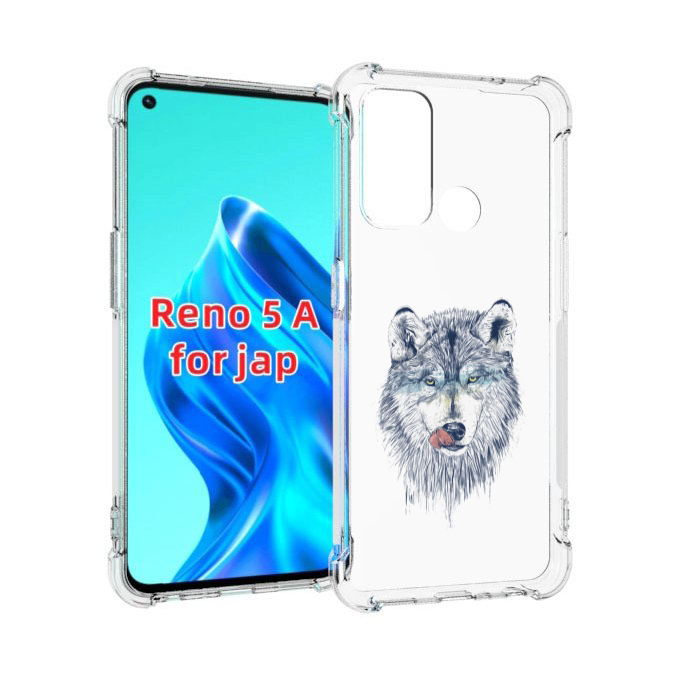 

Чехол MyPads голодгый волк для Oppo Reno 5A, Прозрачный, Tocco