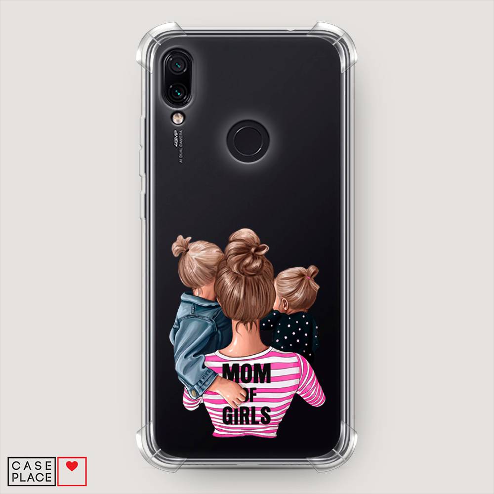 фото Противоударный силиконовый чехол "mom of girls" на xiaomi redmi 7 awog