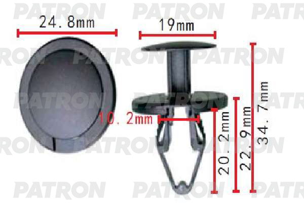 

Клипса Автомобильная PATRON P371618