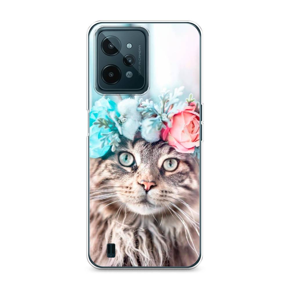

Чехол Awog на Realme C31 "Кот в венке", Разноцветный, 259350-2