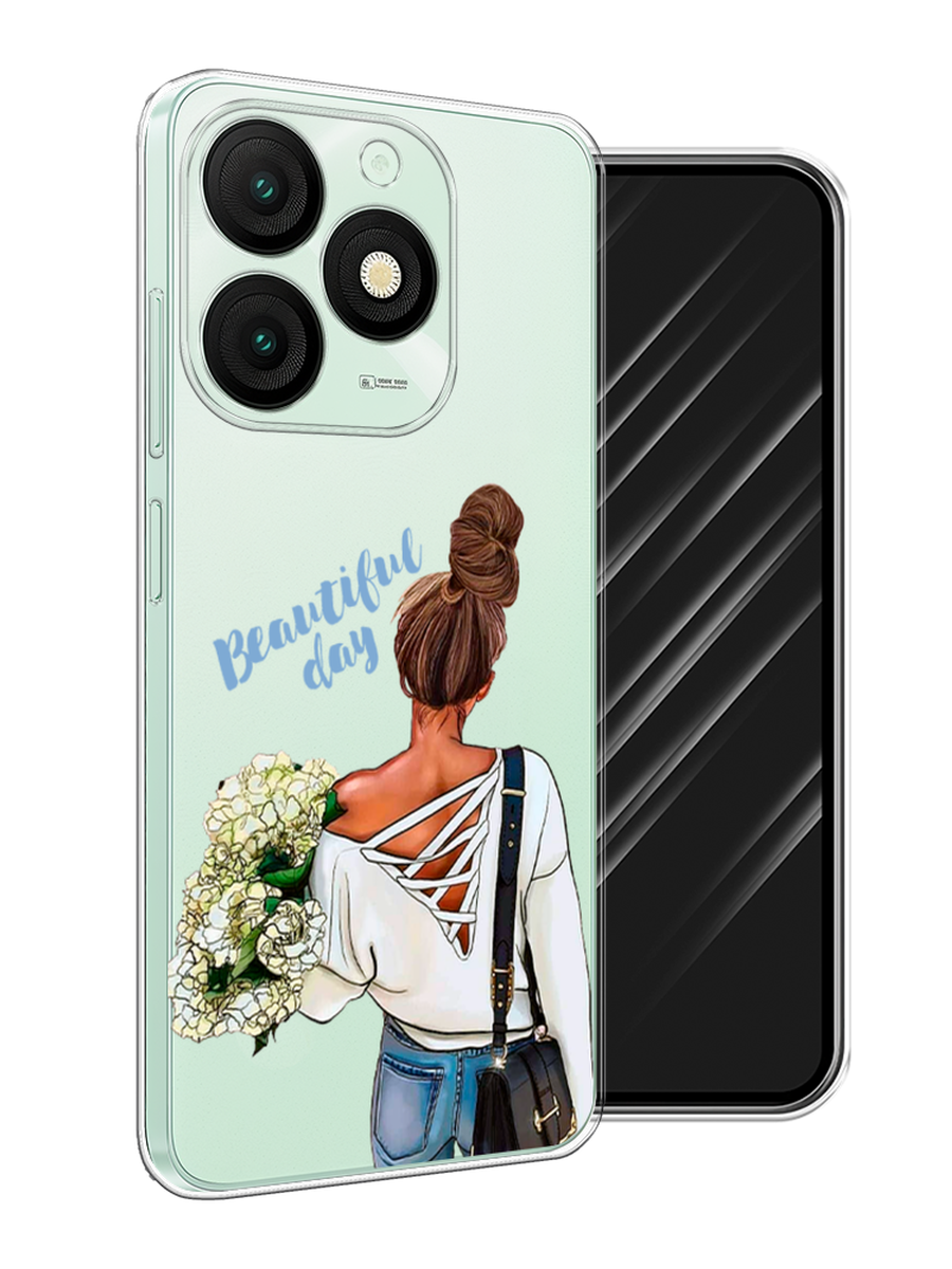 

Чехол Awog на Itel A50 "Beautiful day vector", Коричневый;белый;зеленый, 3202250-1