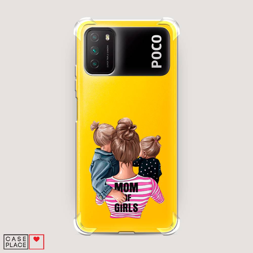 

Чехол Awog на Poco M3 "Mom of Girls", Разноцветный, 39551-1