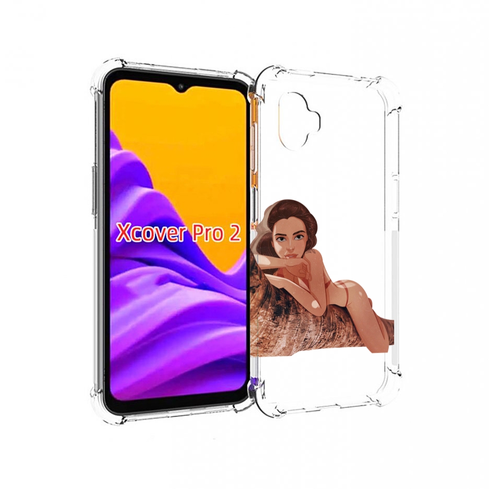 

Чехол MyPads амазонка-на-дереве для Samsung Galaxy Xcover Pro 2, Прозрачный, Tocco