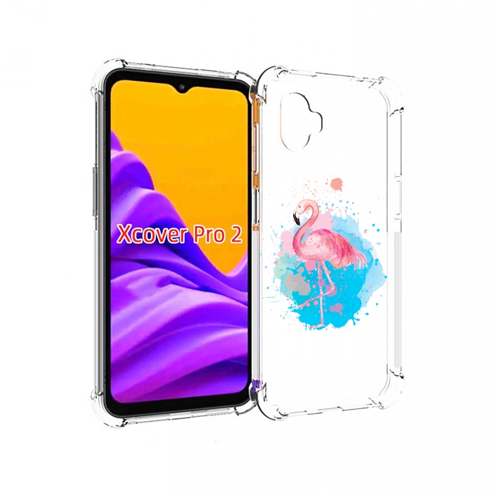 

Чехол MyPads акварельное-фламинго для Samsung Galaxy Xcover Pro 2, Прозрачный, Tocco