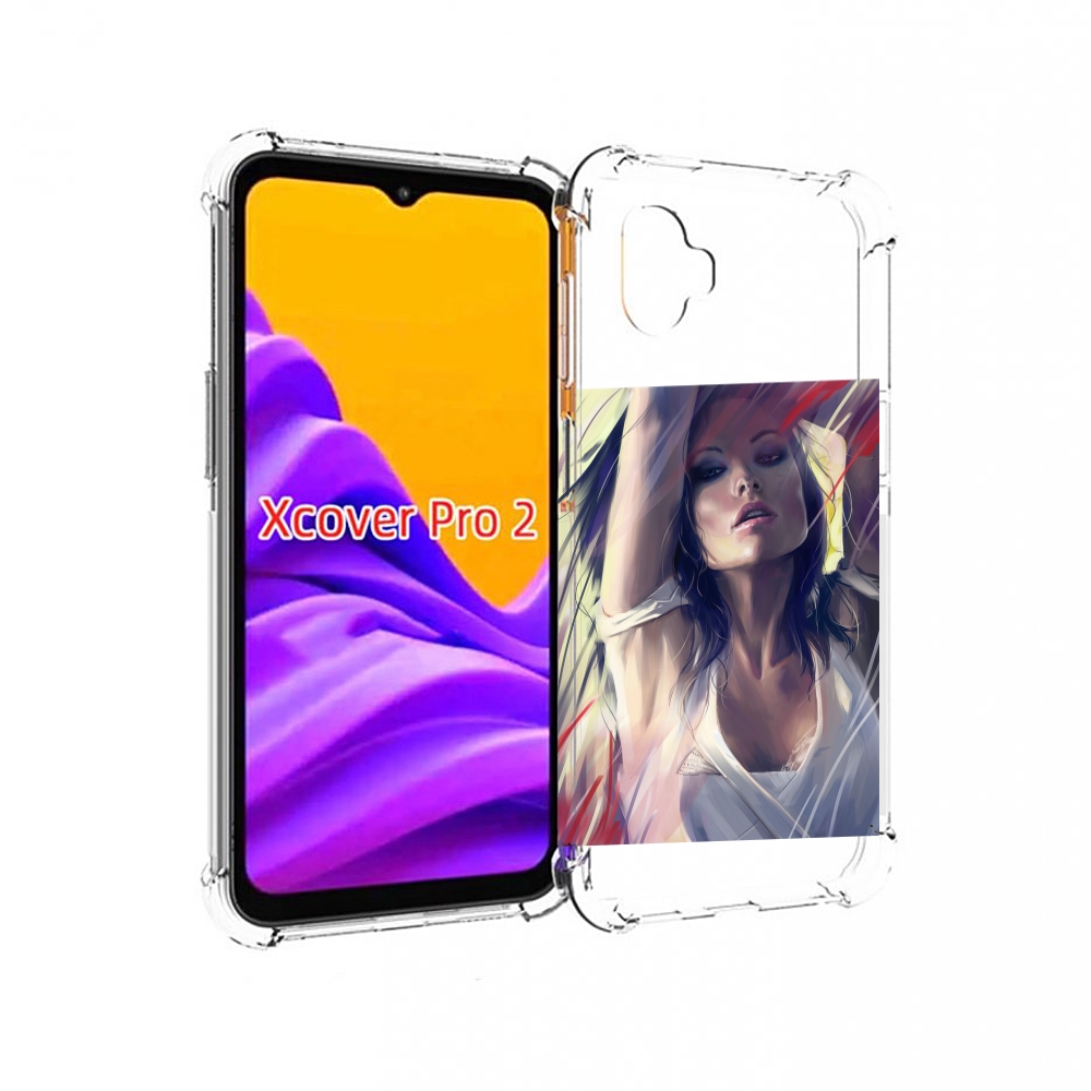 

Чехол MyPads акварельная-девушка женской для Samsung Galaxy Xcover Pro 2, Прозрачный, Tocco