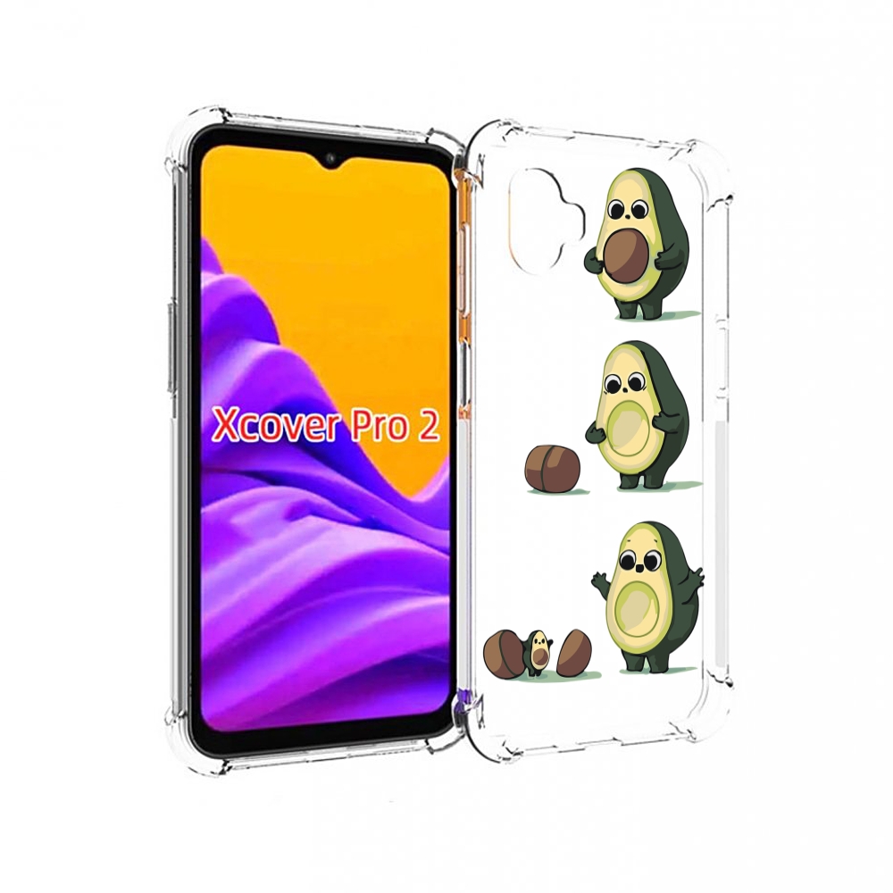 

Чехол MyPads авокадо-с-малышом для Samsung Galaxy Xcover Pro 2, Прозрачный, Tocco