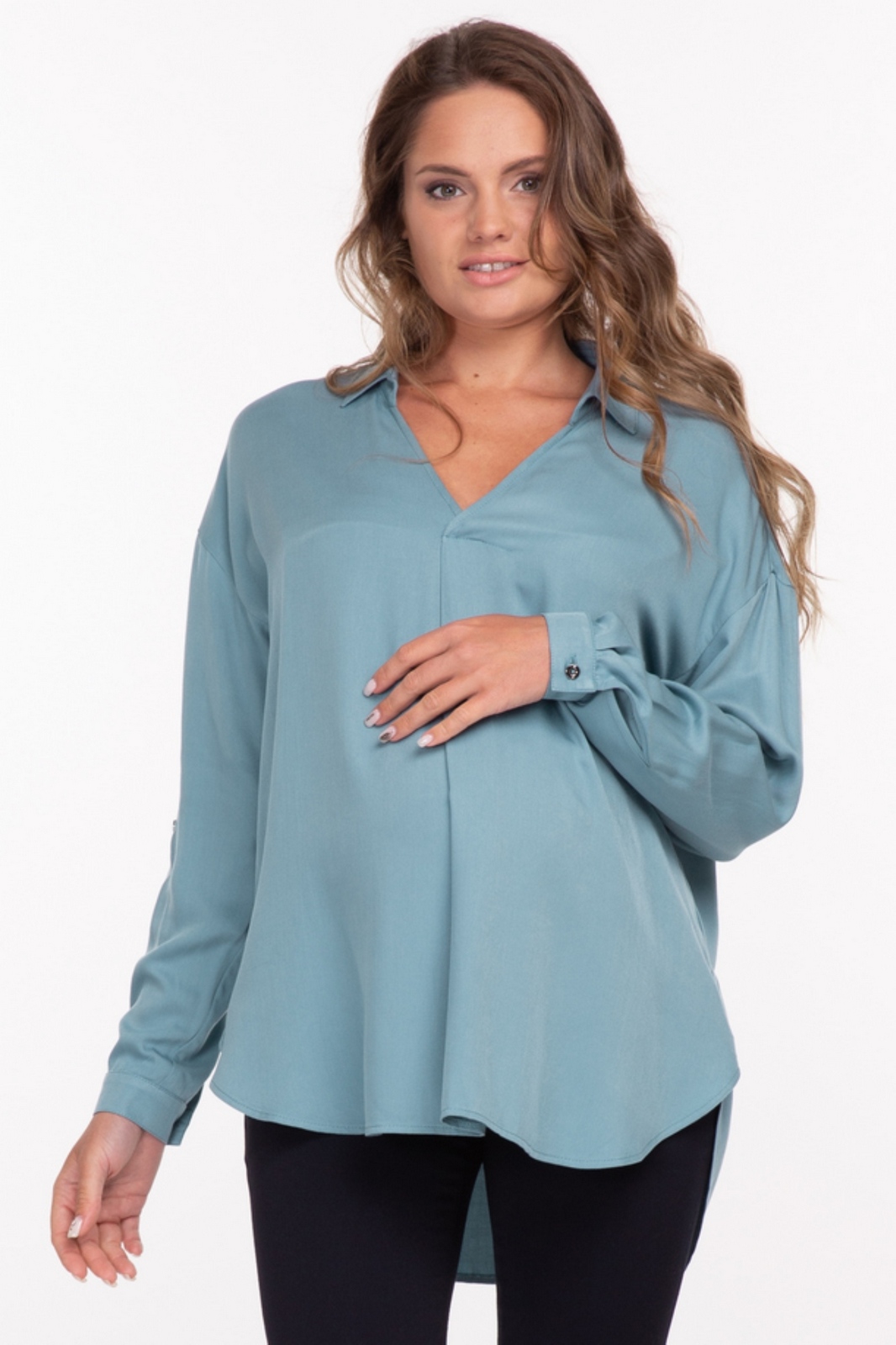 Блуза для беременных женская Mama's fantasy MF9025 синяя L/XL