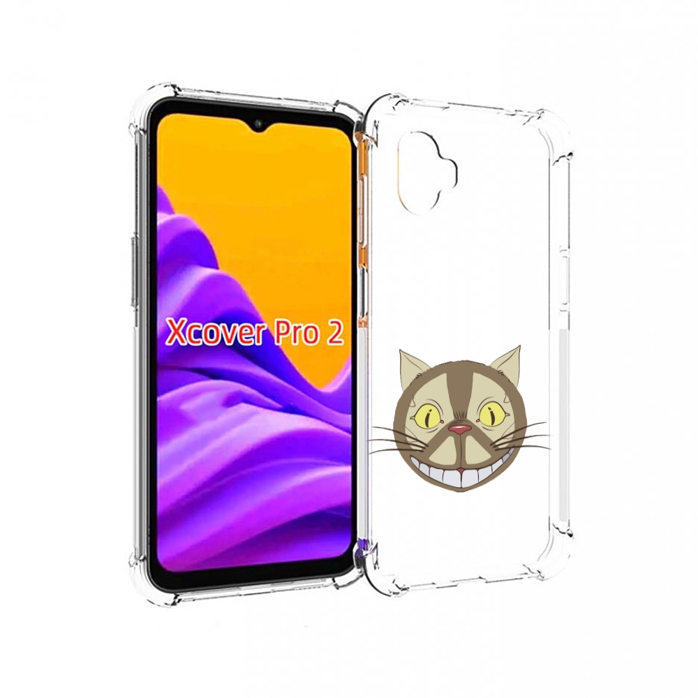 

Чехол MyPads Чеширский кот для Samsung Galaxy Xcover Pro 2, Прозрачный, Tocco