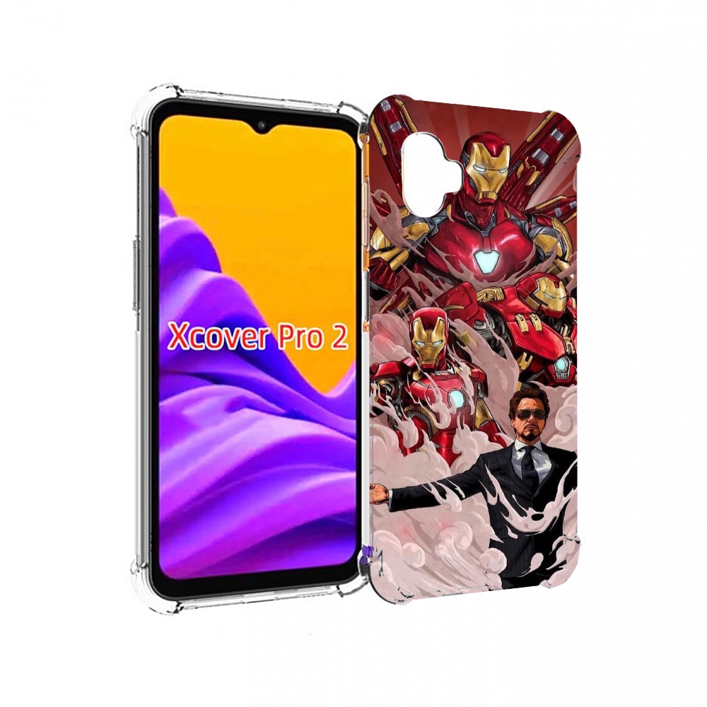 Чехол MyPads Тони-Старк-и-костюмы для Samsung Galaxy Xcover Pro 2