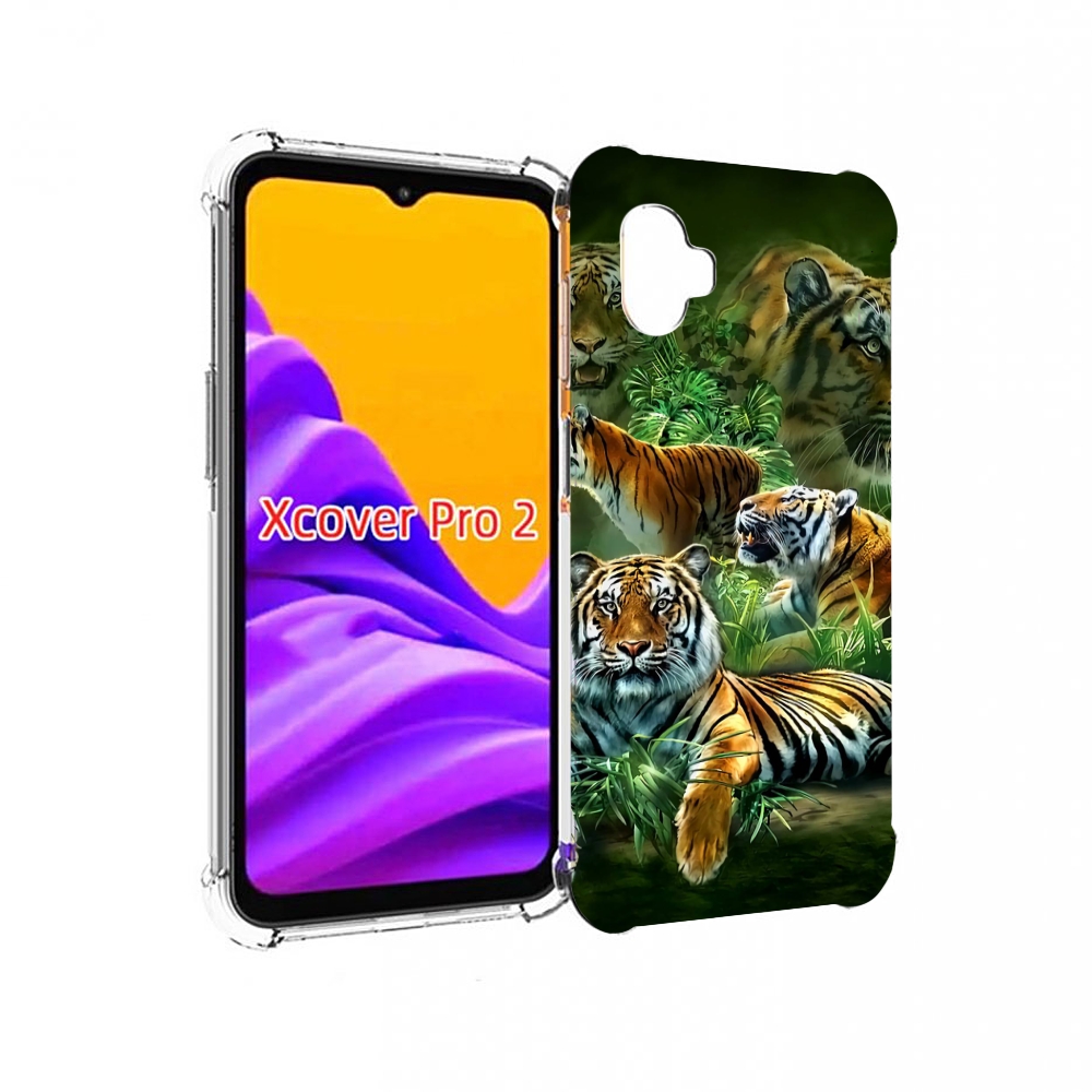 

Чехол MyPads Тигры для Samsung Galaxy Xcover Pro 2, Прозрачный, Tocco