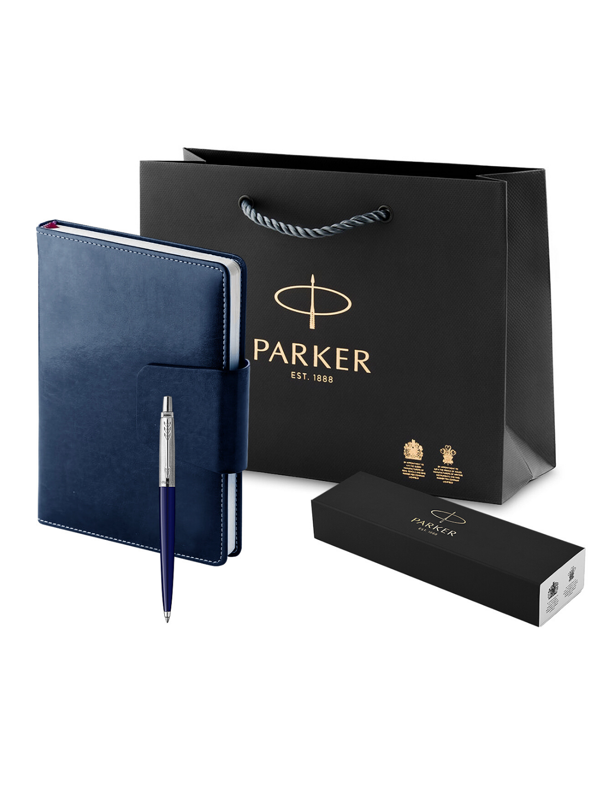 фото Набор подарочный parker шариковая ручка parker jotter и ежедневник а5 с клапаном экокожа