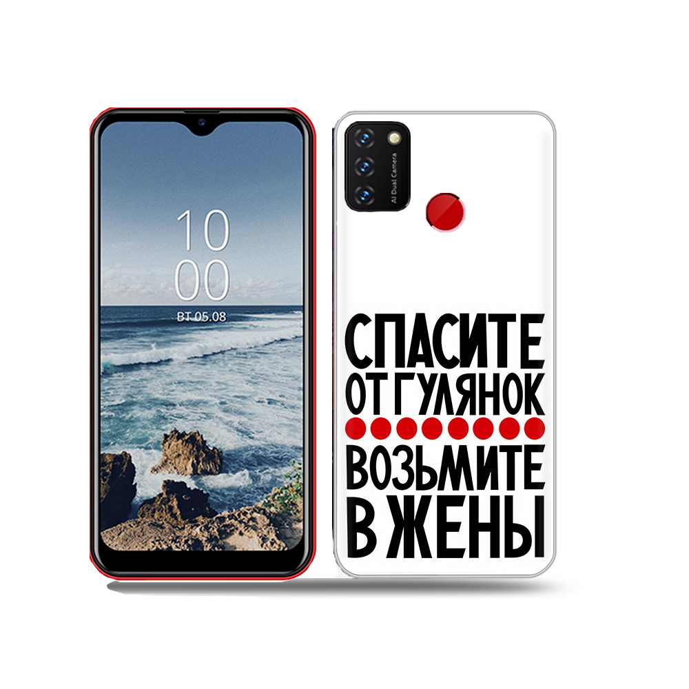 

Чехол MyPads Tocco для BQ 6631G Surf Спасите от гулянок возьмите в жены, Прозрачный, Tocco
