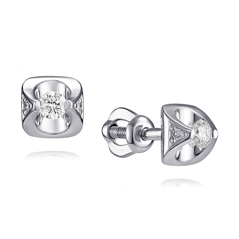 

Серьги из белого золота с бриллиантом ADAMAS 2124643-А51Д-41, 2124643-А51Д-41