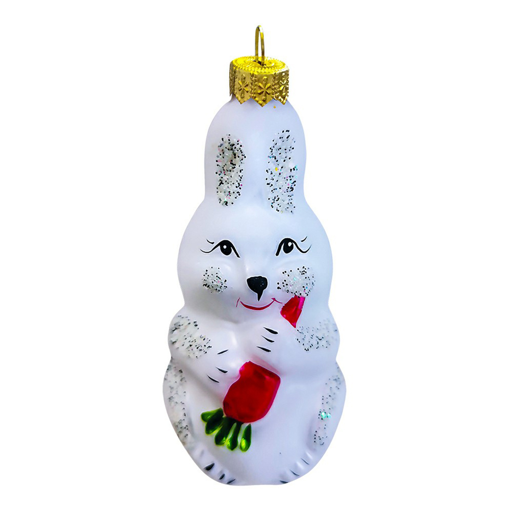 

Елочная игрушка Коломеев Зайчик 1 шт. разноцветный, Зайчик