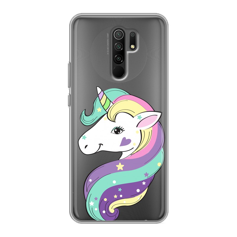 

Полупрозрачный дизайнерский силиконовый чехол для Xiaomi RedMi 9 Единороги