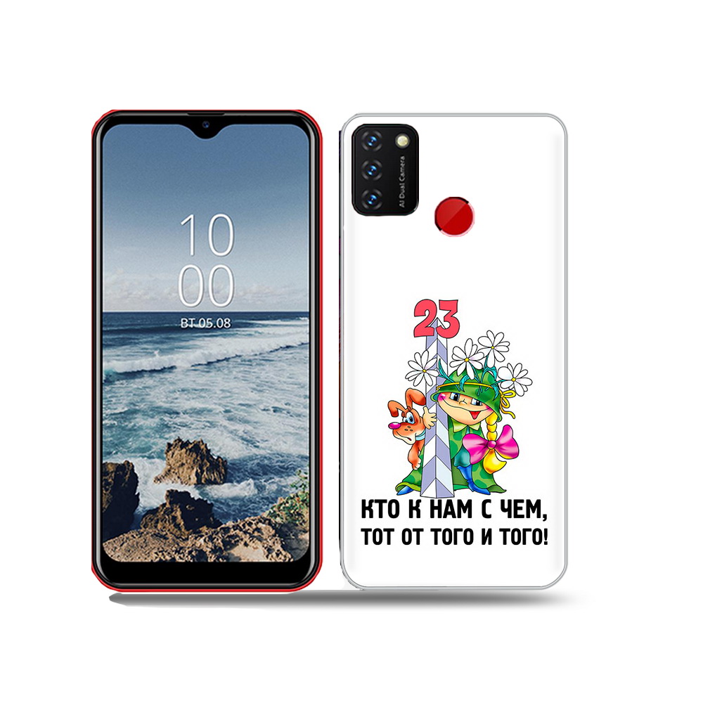 

Чехол MyPads Tocco для BQ 6631G Surf 23 февраля мальчик с надписью, Прозрачный, Tocco