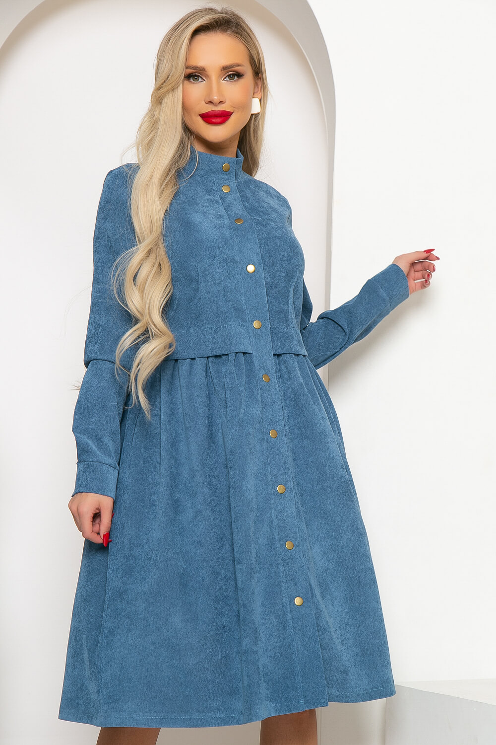 

Платье женское LT Collection Муза синее 54 RU, Синий, Муза