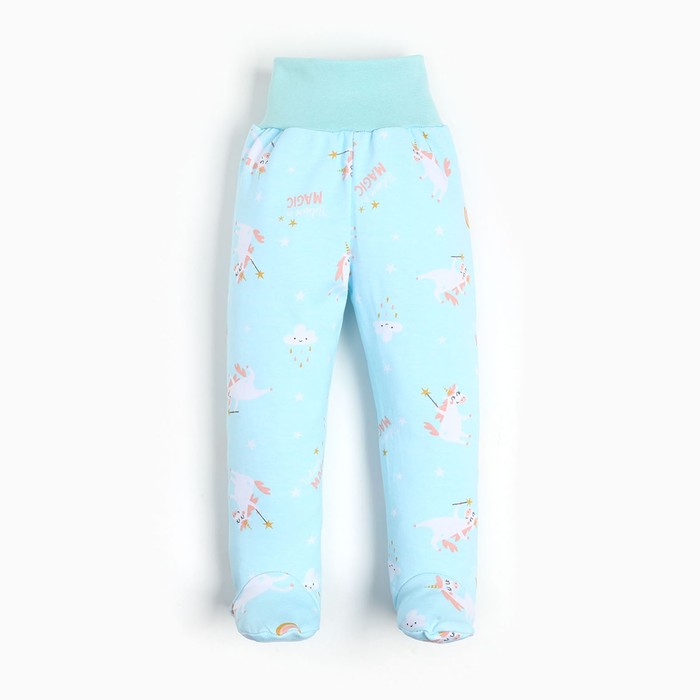 

Si baby Ползунки детские, цвет голубой/единорог, рост 56 см, 9516852