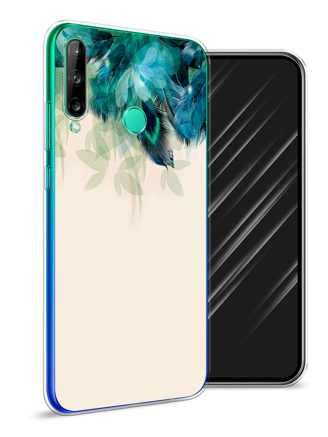 

Чехол Awog на Huawei P40 lite E "Перья голубого цвета", Бежевый;синий;голубой, 612450-2