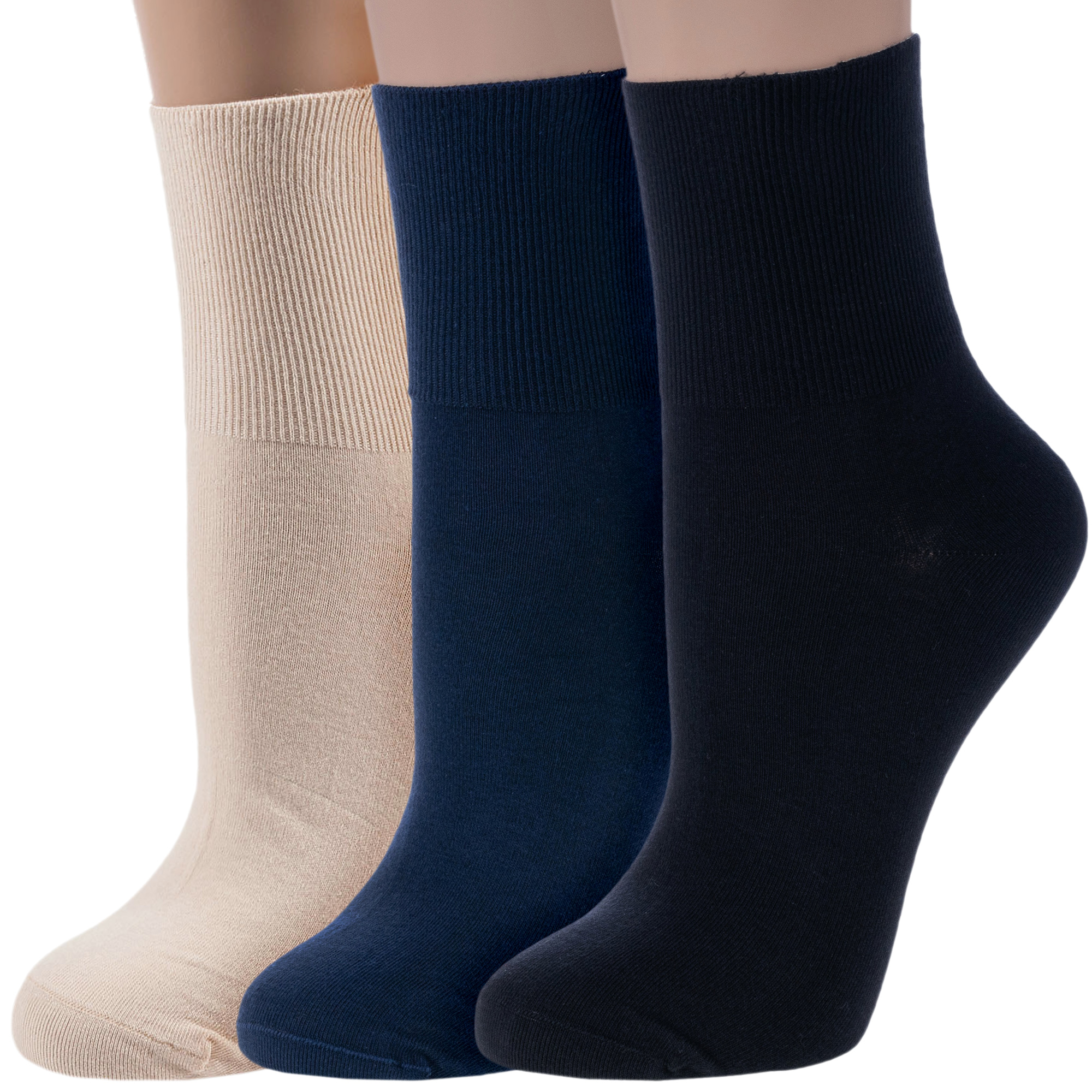

Комплект носков женских Rusocks 3-Ж-1800 разноцветных 23-25, 3-Ж-1800