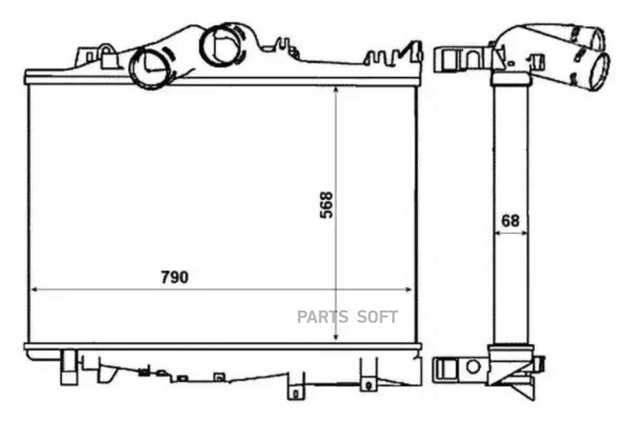 

Интеркулер 55878968 Mb Atego