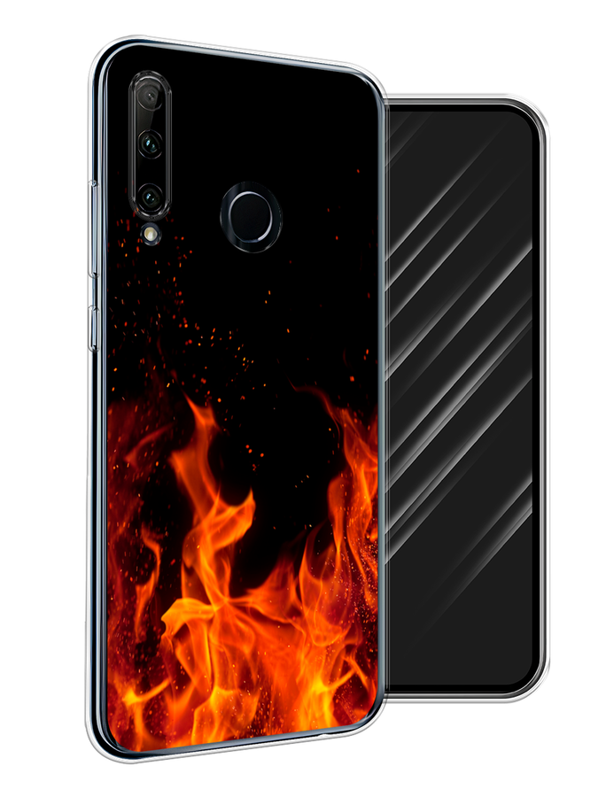 

Чехол Awog на Huawei P Smart Plus 2019 "Перья голубого цвета", Бежевый;синий;голубой, 69250-2