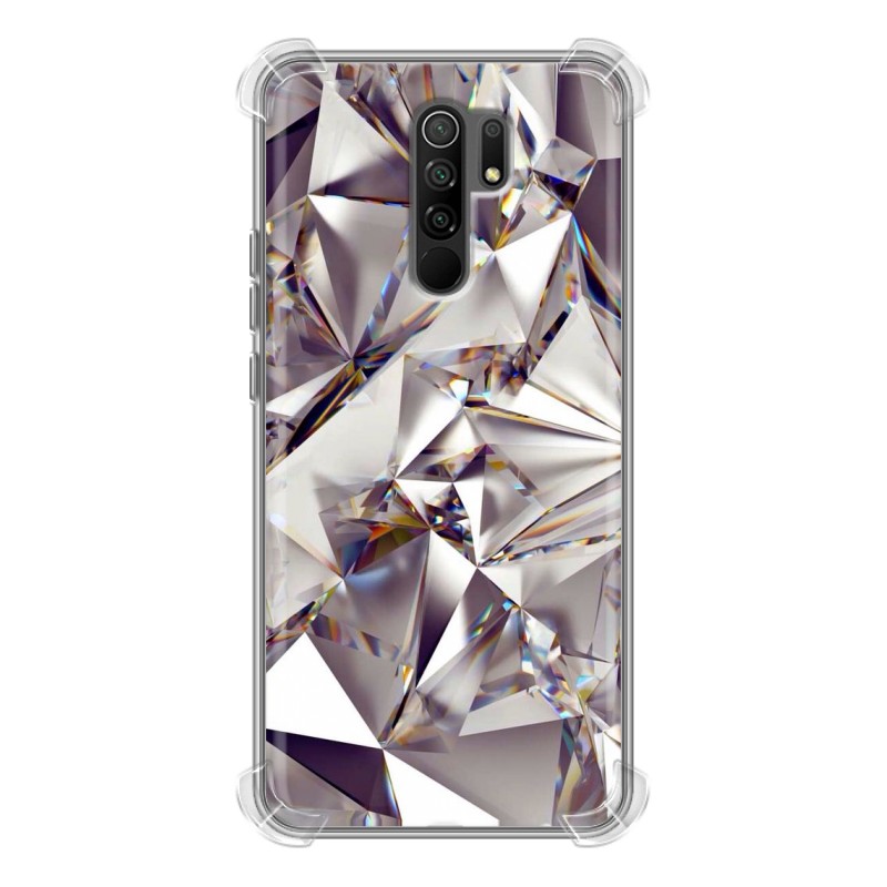 фото Дизайнерский силиконовый с усиленными углами чехол для xiaomi redmi 9 кристаллы 100gadgets