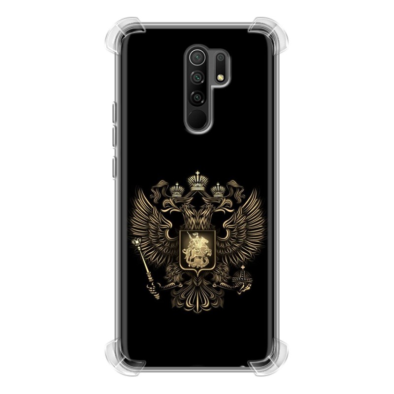 

Чехол 100gadgets для Xiaomi Redmi 9 герб России золотой