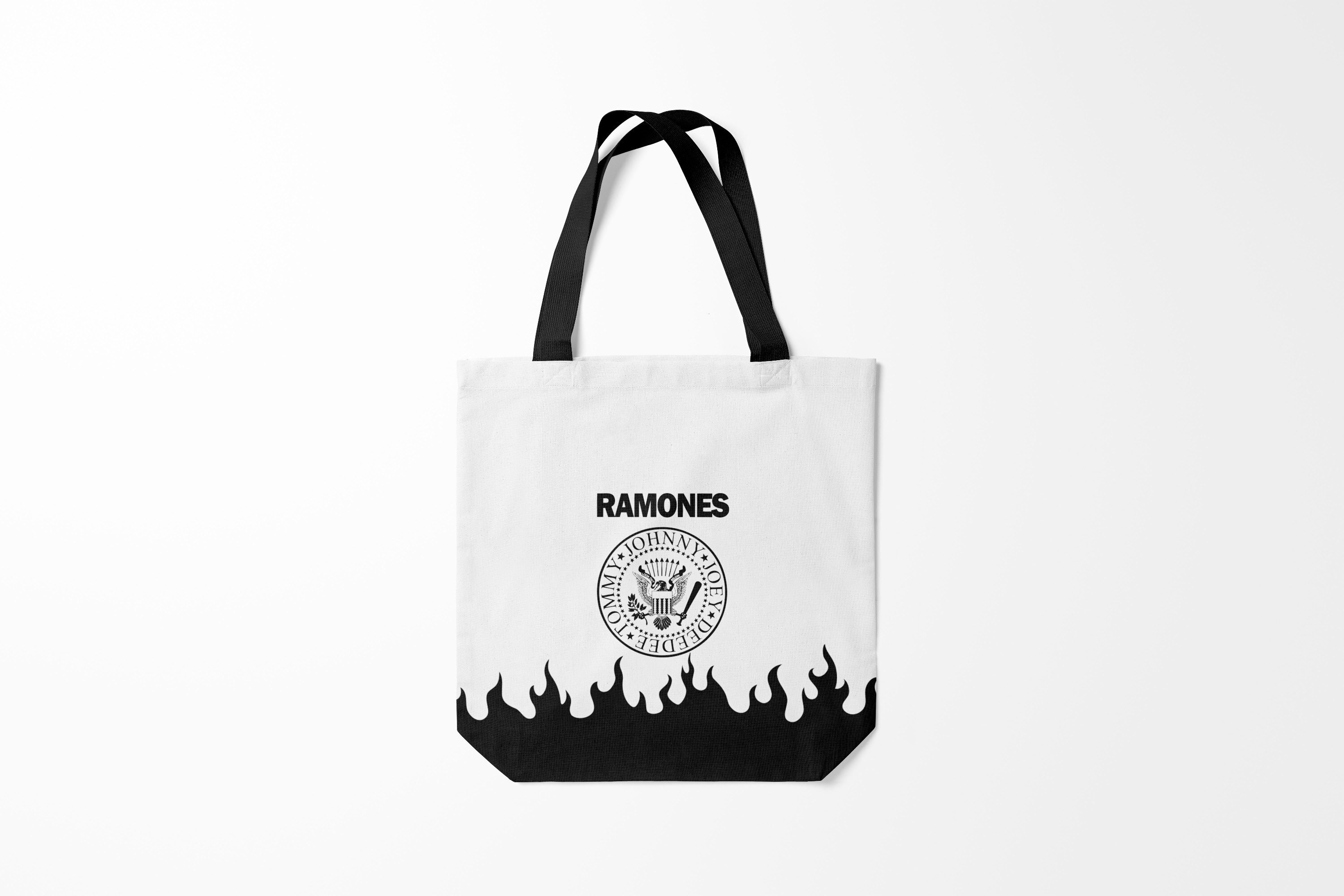 

Сумка шoппер унисекс Burnettie Ramones, белый, Ramones
