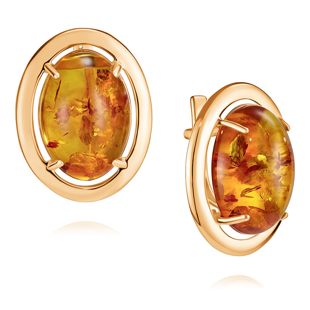 

Серьги из красного золота с янтарем ADAMAS 24038093/01-А50-730, 24038093/01-А50-730