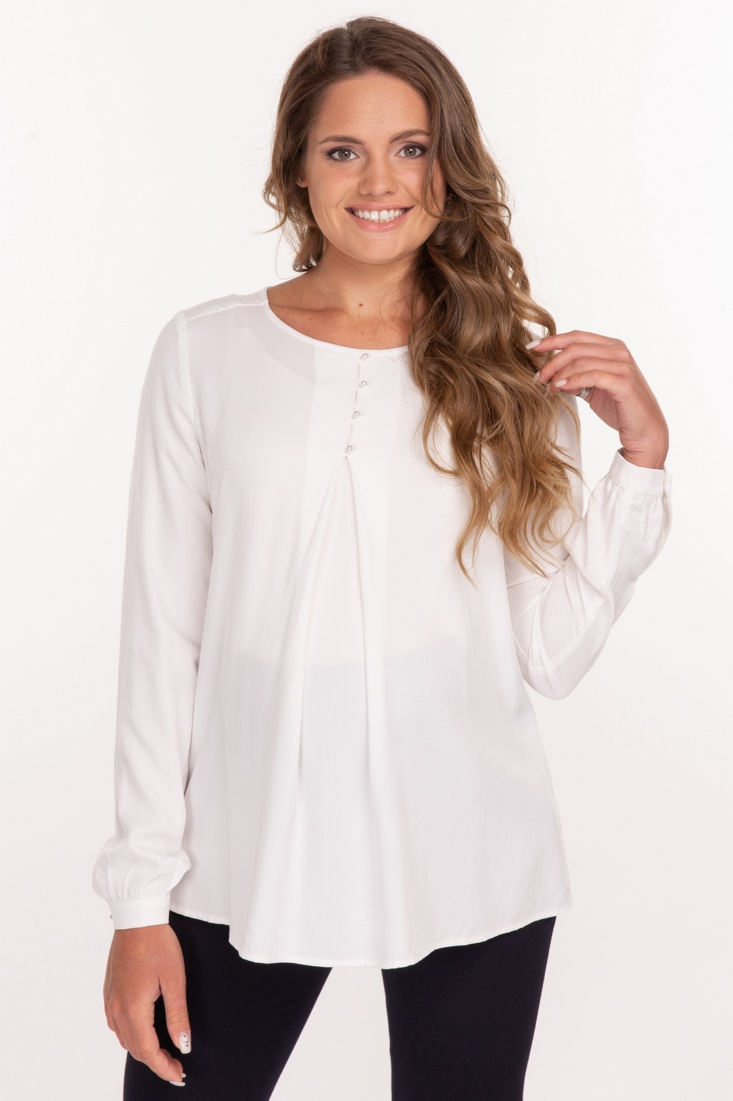 Блуза для беременных женская Mama's fantasy MF9021 белая 50 RU