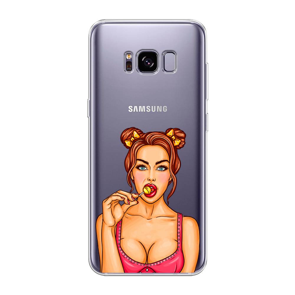 

Чехол Awog на Samsung Galaxy S8 + "Вкусный леденец", Бежевый;коричневый;розовый