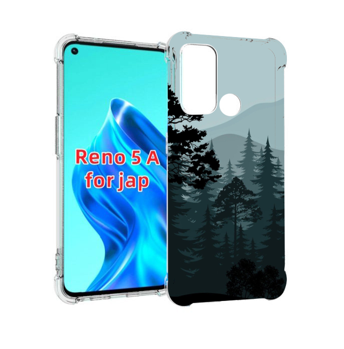 

Чехол MyPads темный лесочек для Oppo Reno 5A, Прозрачный, Tocco