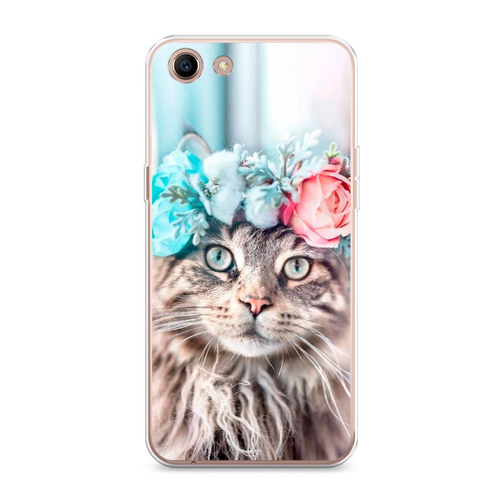 

Чехол Awog на Oppo A83 "Кот в венке", Разноцветный, 250150-2