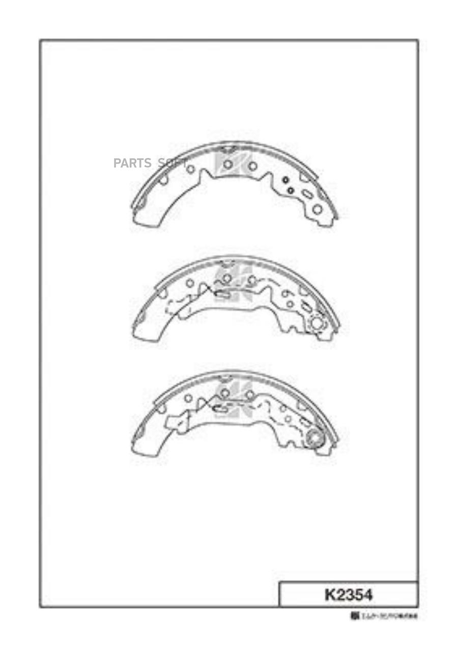 

Колодки Тормозные Kashiyama K2354 Carina (Japan) Kashiyama арт. K2354