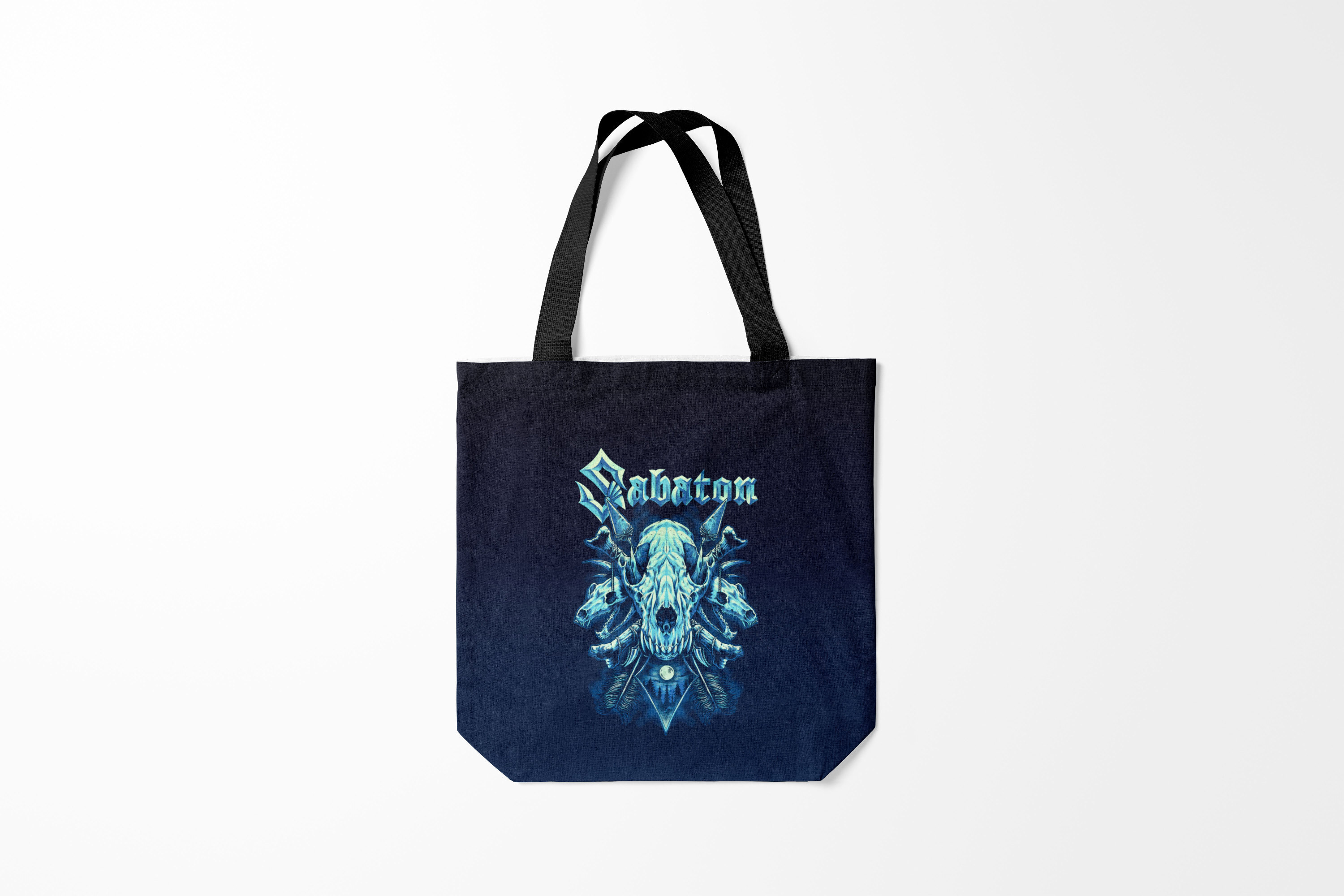 

Сумка шoппер унисекс Burnettie Sabaton Skull, черный, Sabaton Skull