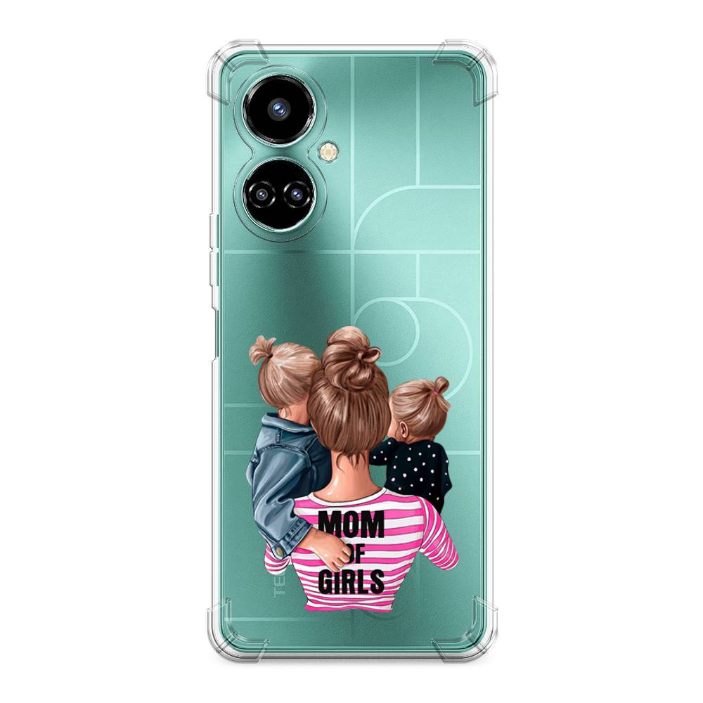 фото Противоударный силиконовый чехол "mom of girls" на tecno camon 19 pro 4g awog