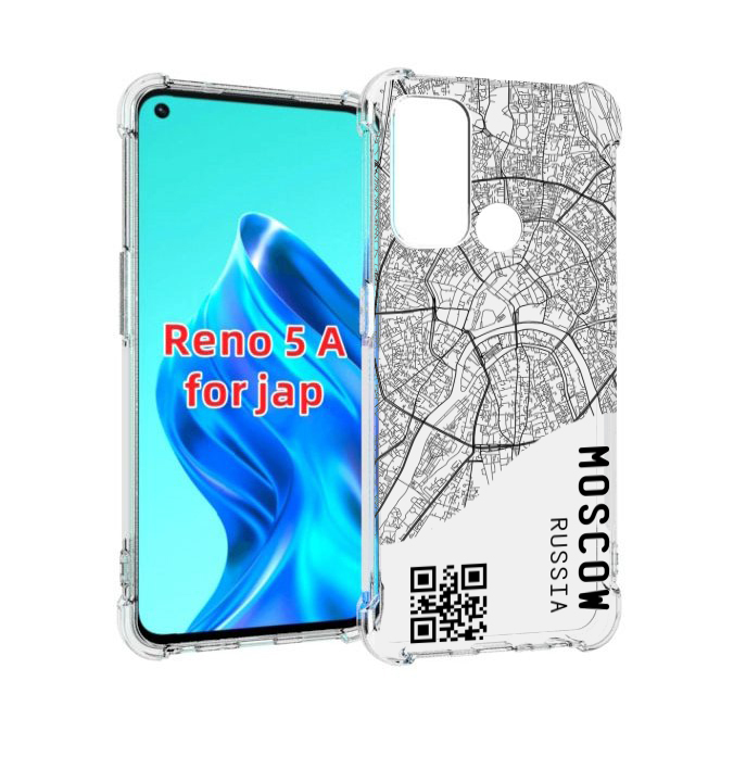 

Чехол MyPads схема-москва для Oppo Reno 5A, Прозрачный, Tocco