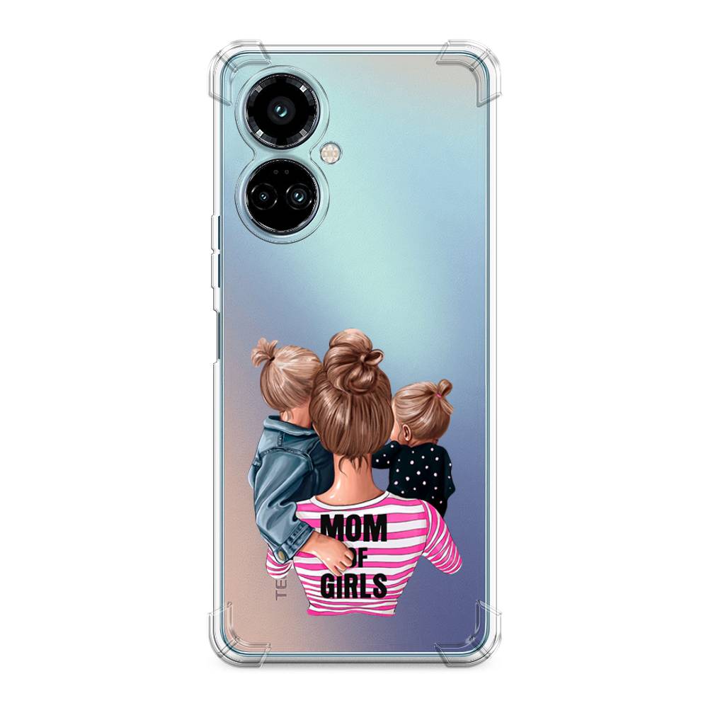 фото Противоударный силиконовый чехол "mom of girls" на tecno camon 19 pro awog