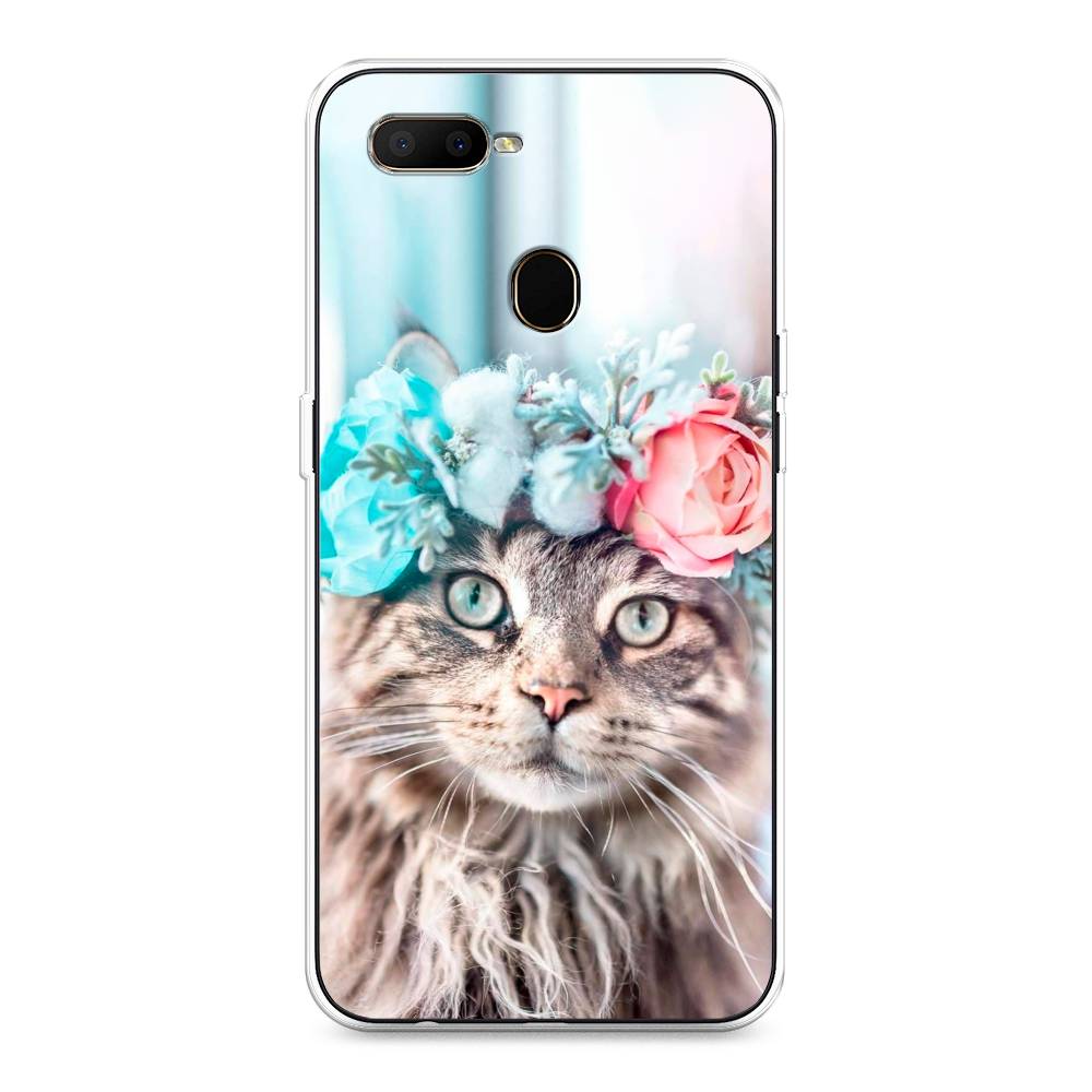 

Чехол Awog на Oppo A5s "Кот в венке", Разноцветный, 252350-2
