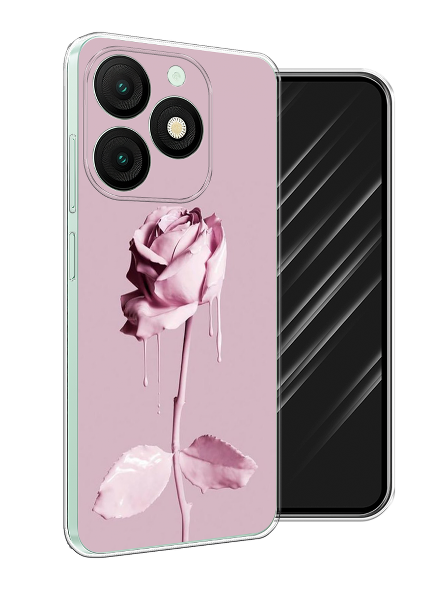 

Чехол Awog на Itel A50 "Роза в краске", Белый;розовый, 3202250-1