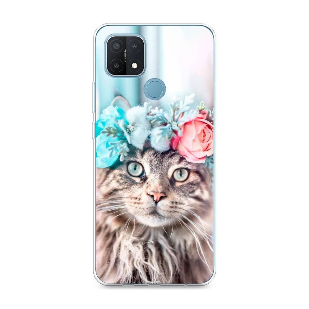 

Чехол Awog на Oppo A15/A15s "Кот в венке", Разноцветный, 254750-2