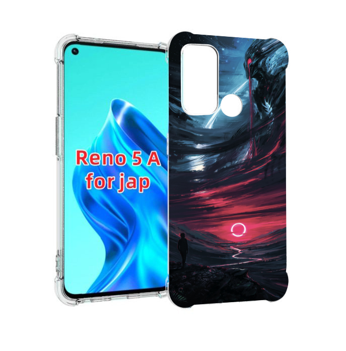 

Чехол MyPads страшный мир для Oppo Reno 5A, Прозрачный, Tocco