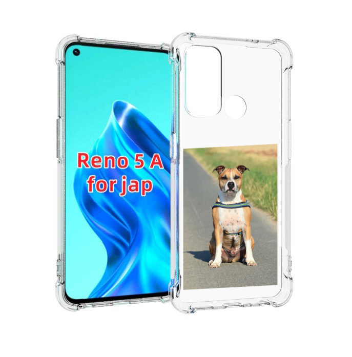 

Чехол MyPads стаффорд терьер для Oppo Reno 5A, Прозрачный, Tocco