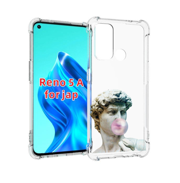 

Чехол MyPads статуя-с-жвачкой для Oppo Reno 5A, Прозрачный, Tocco