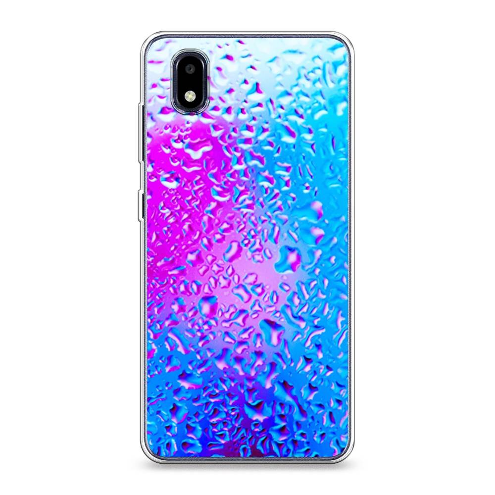 

Чехол для ZTE Blade A3 (2020) "Капли на стекле", Голубой;розовый, 133650-3