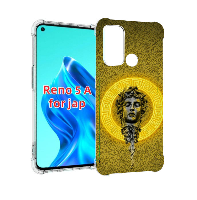 

Чехол MyPads статуя версачи для Oppo Reno 5A, Прозрачный, Tocco