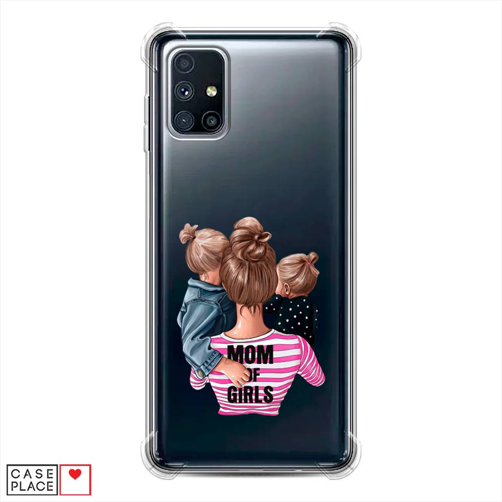 фото Противоударный силиконовый чехол "mom of girls" на samsung galaxy m51 awog