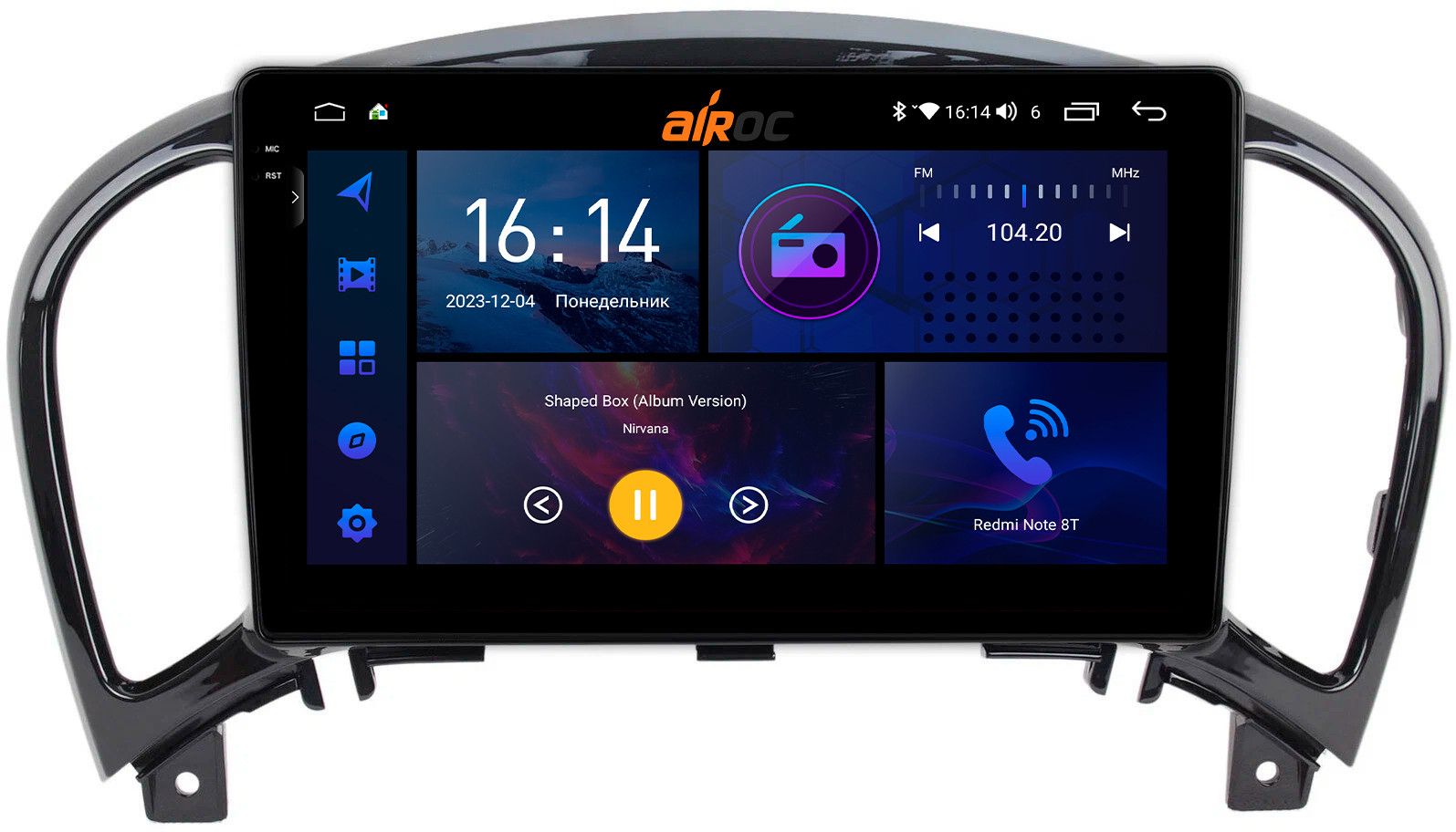 

Штатная магнитола Airoc 2K RI-1210 для Nissan Juke